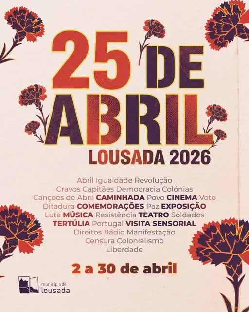 Concertos do 25 de Abril 2026 em Lousada