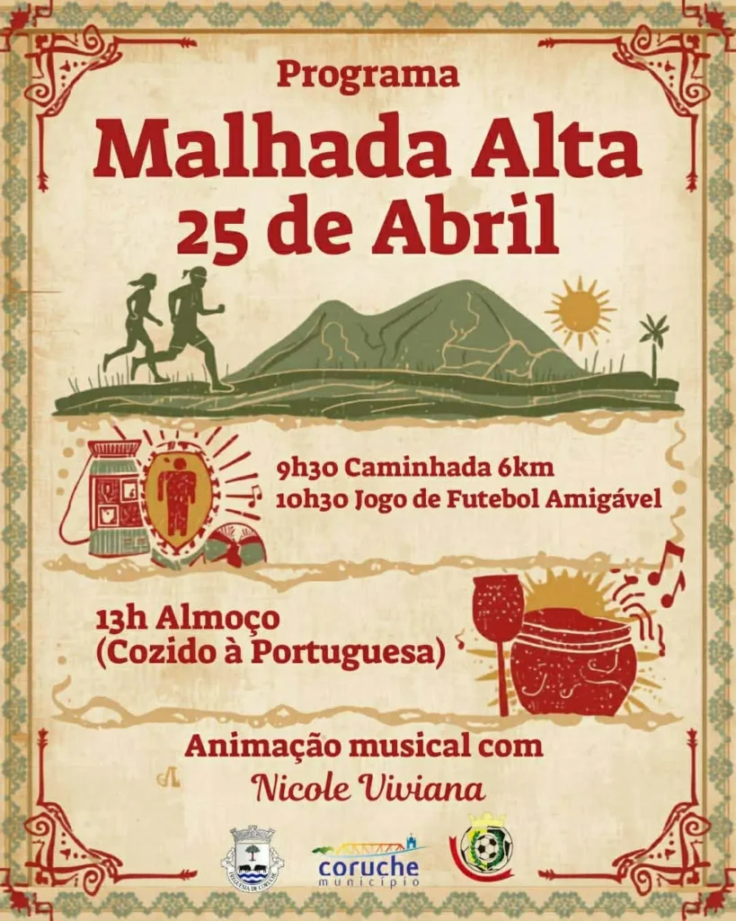 Concertos do 25 de Abril 2026 em Malhada Alta