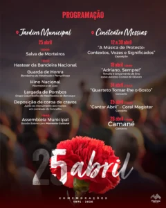 Concertos do 25 de Abril 2026 em Mealhada