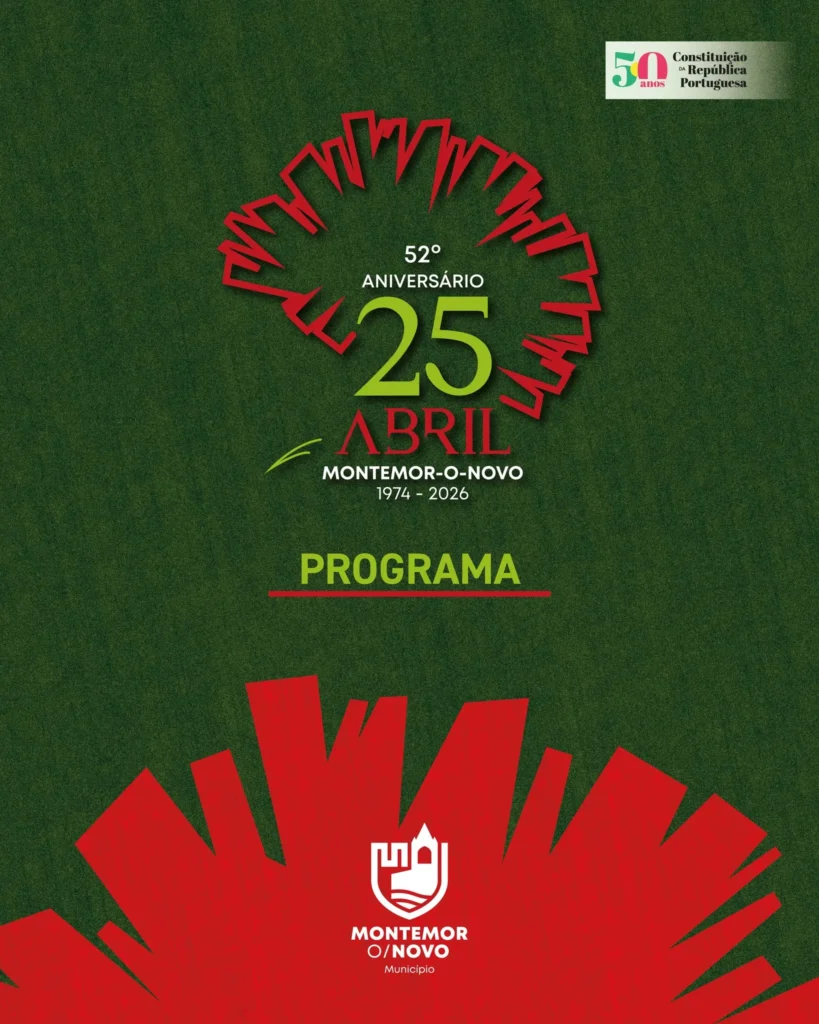 Concertos do 25 de Abril 2026 em Montemor-o-Novo