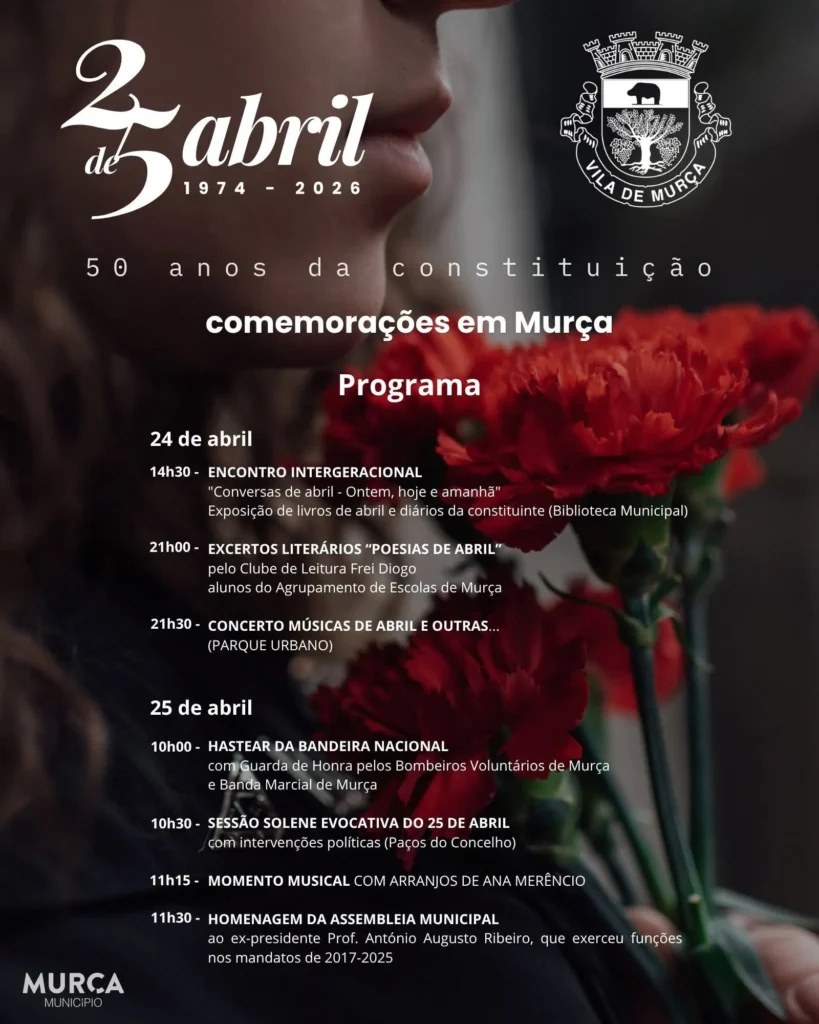 Concertos do 25 de Abril 2026 em Murça