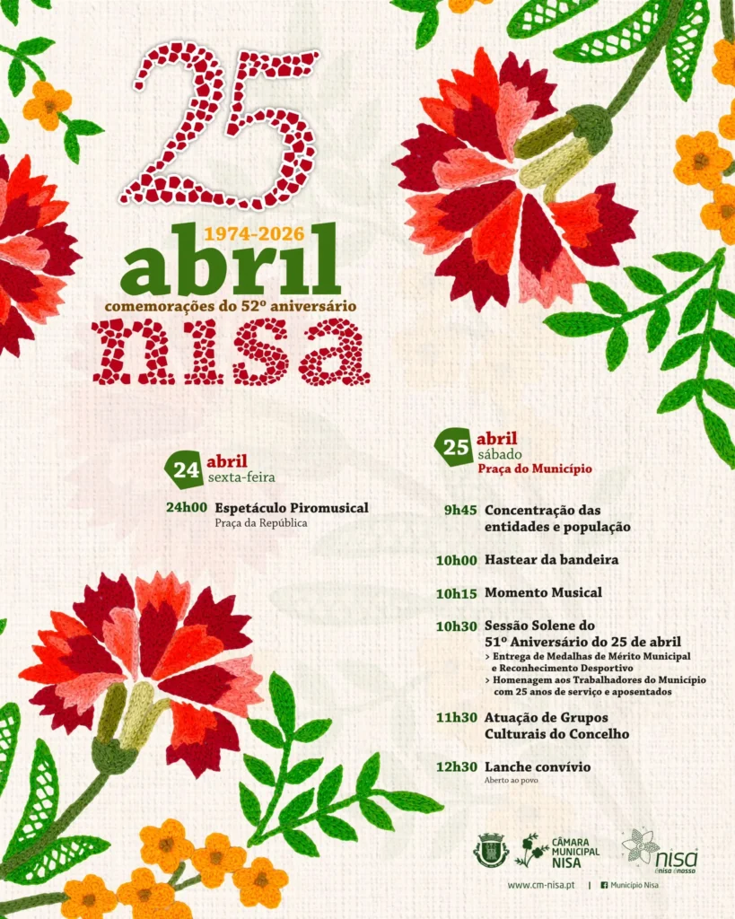 Concertos do 25 de Abril 2026 em Nisa