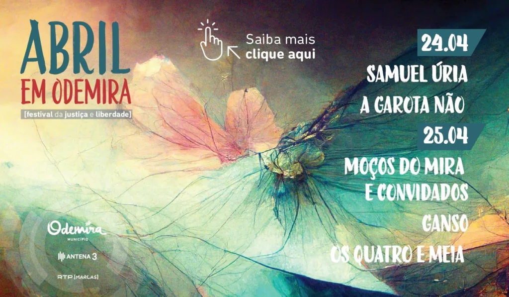 Concertos do 25 de Abril 2026 em Odemira