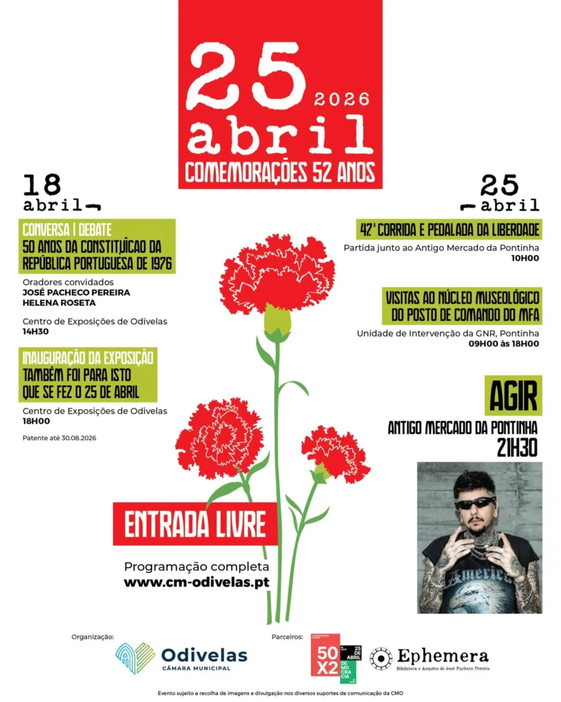 Concertos do 25 de Abril 2026 em Odivelas
