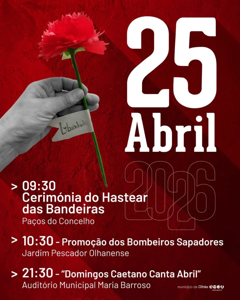 Concertos do 25 de Abril 2026 em Olhão