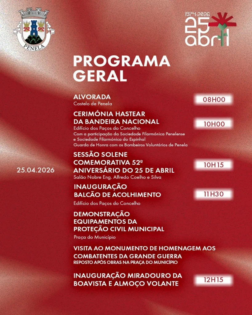 Concertos do 25 de Abril 2026 em Penela