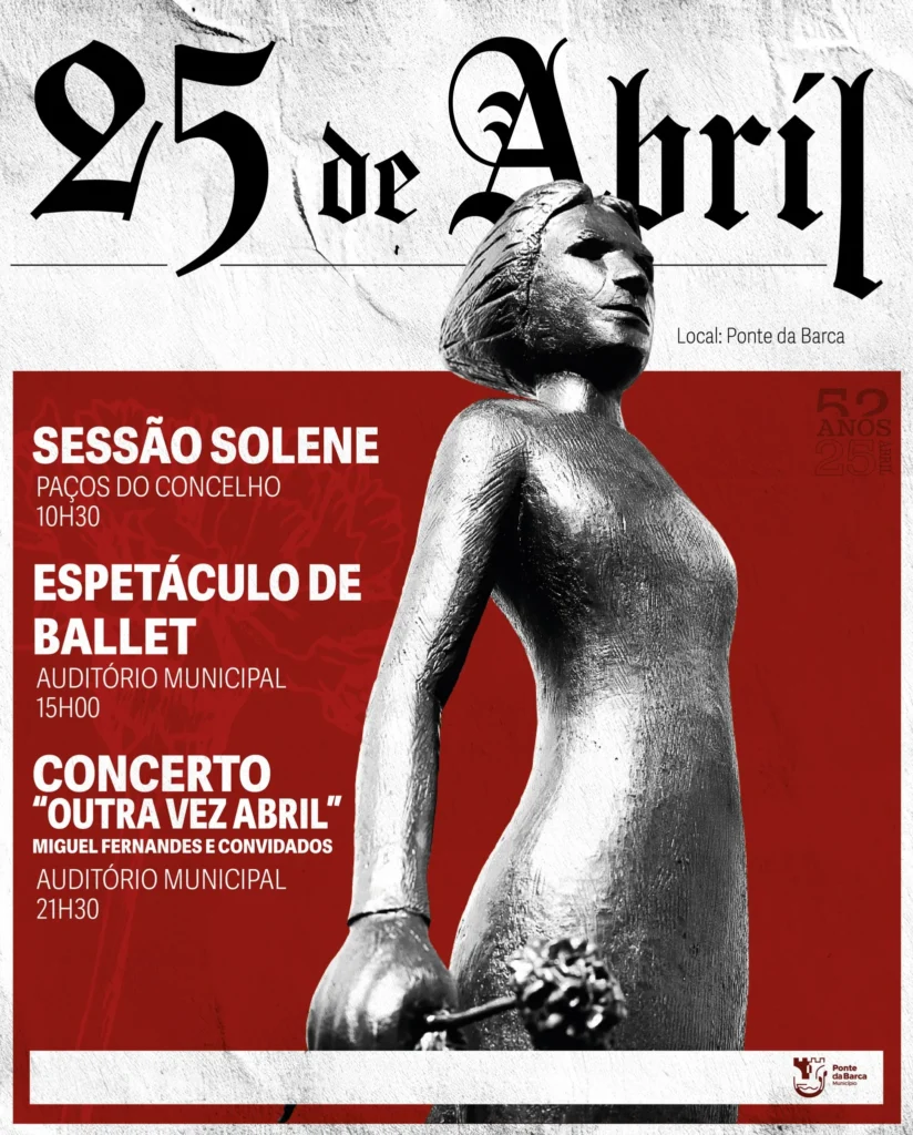 Concertos do 25 de Abril 2026 em Ponte da Barca