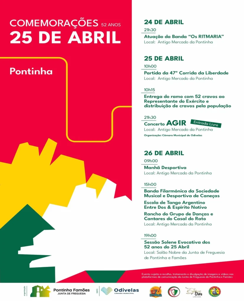 Concertos do 25 de Abril 2026 em Pontinha