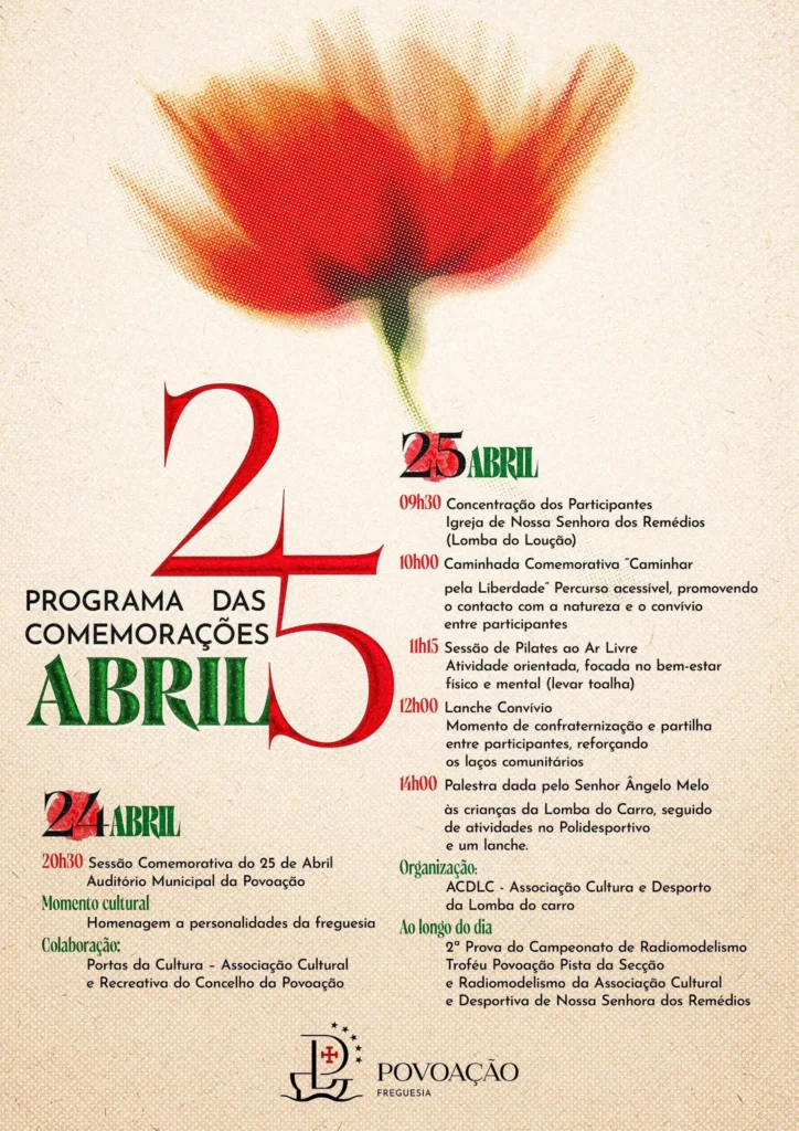 Concertos do 25 de Abril 2026 em Povoação