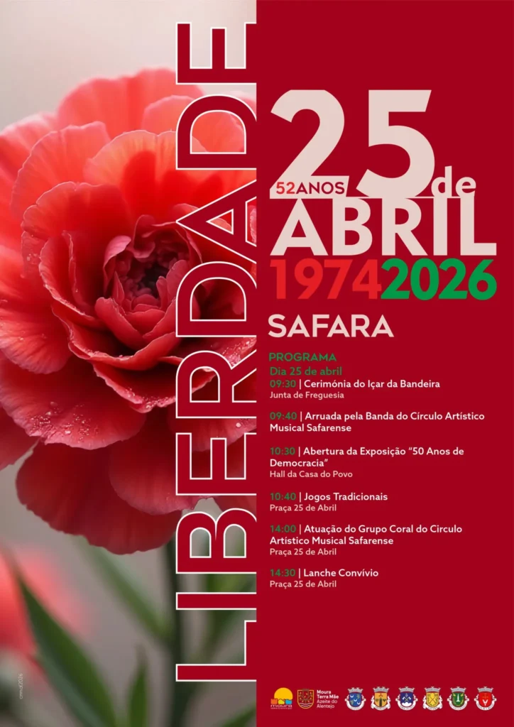 Concertos do 25 de Abril 2026 em Safara