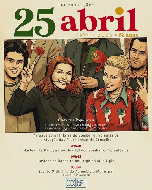 Concertos do 25 de Abril 2026 em Santa Comba Dão