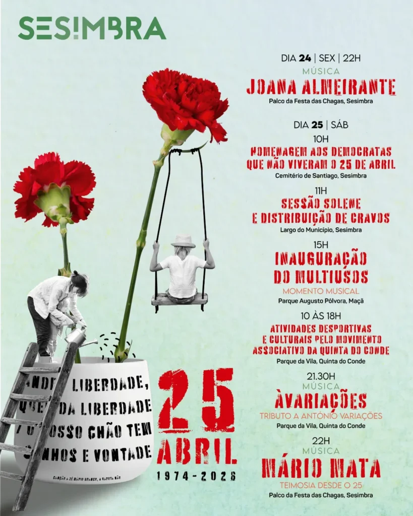 Concertos do 25 de Abril 2026 em Sesimbra