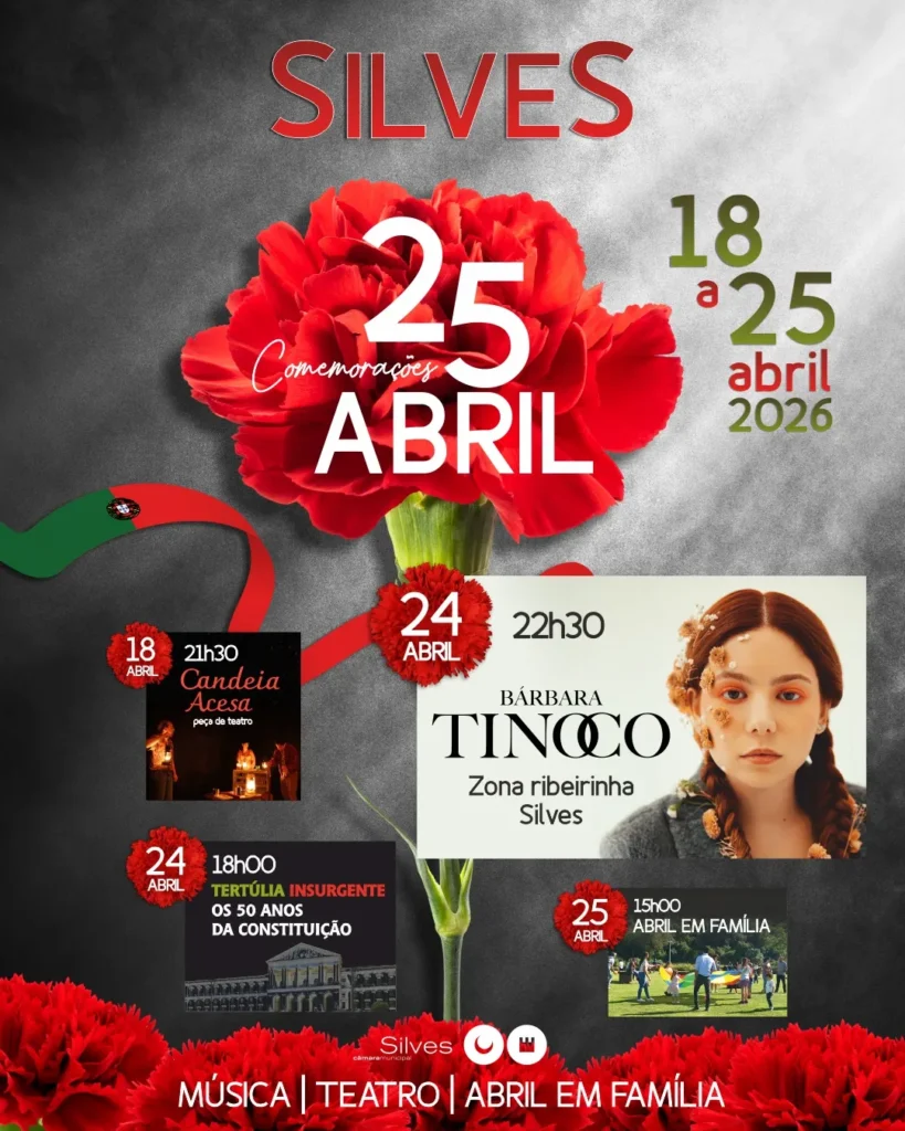 Concertos do 25 de Abril 2026 em Silves