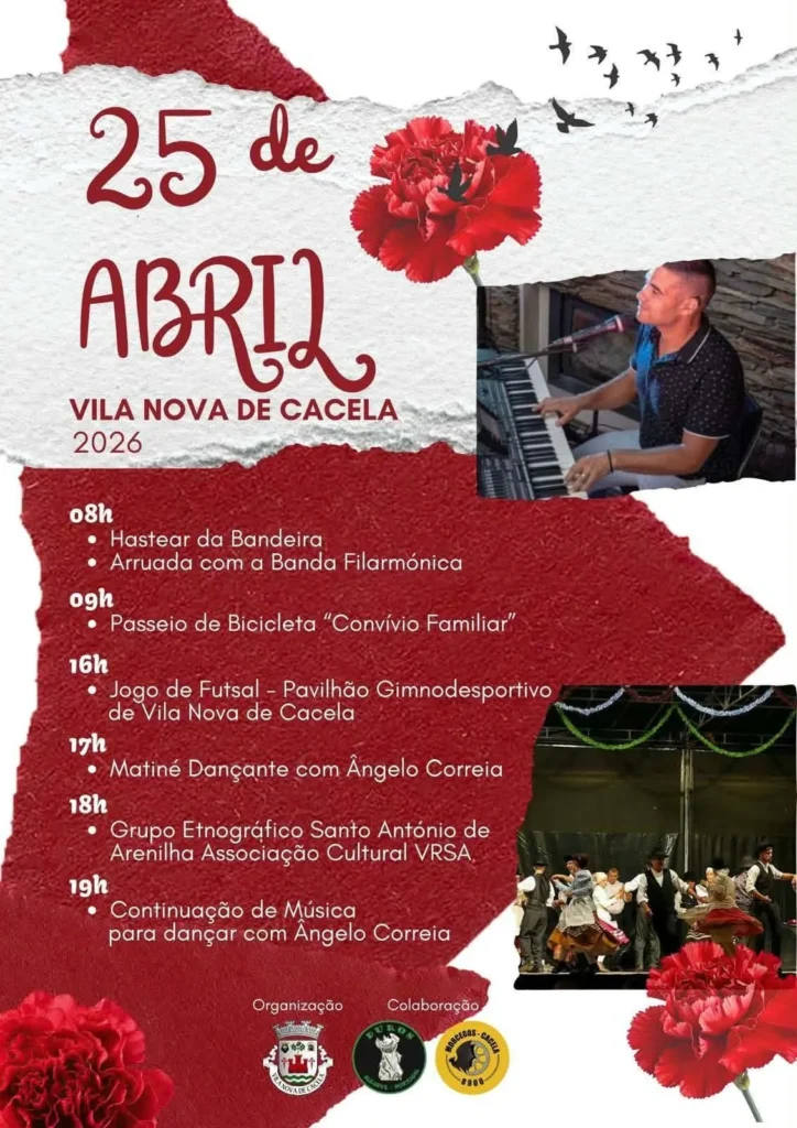 Concertos do 25 de Abril 2026 em Vila Nova de Cacela