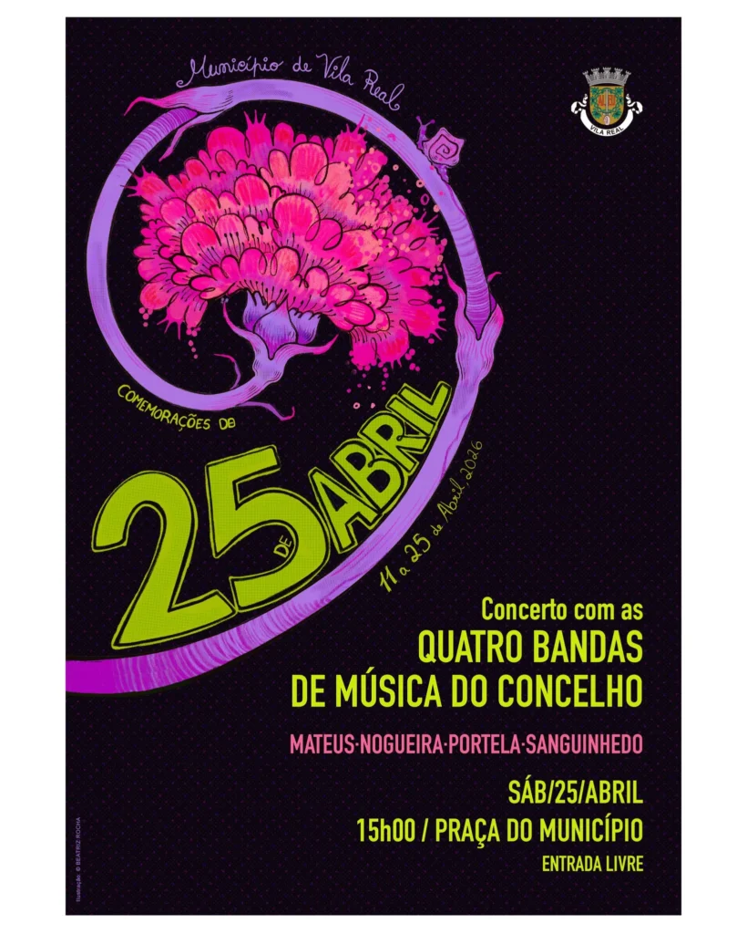 Concertos do 25 de Abril 2026 em Vila Real