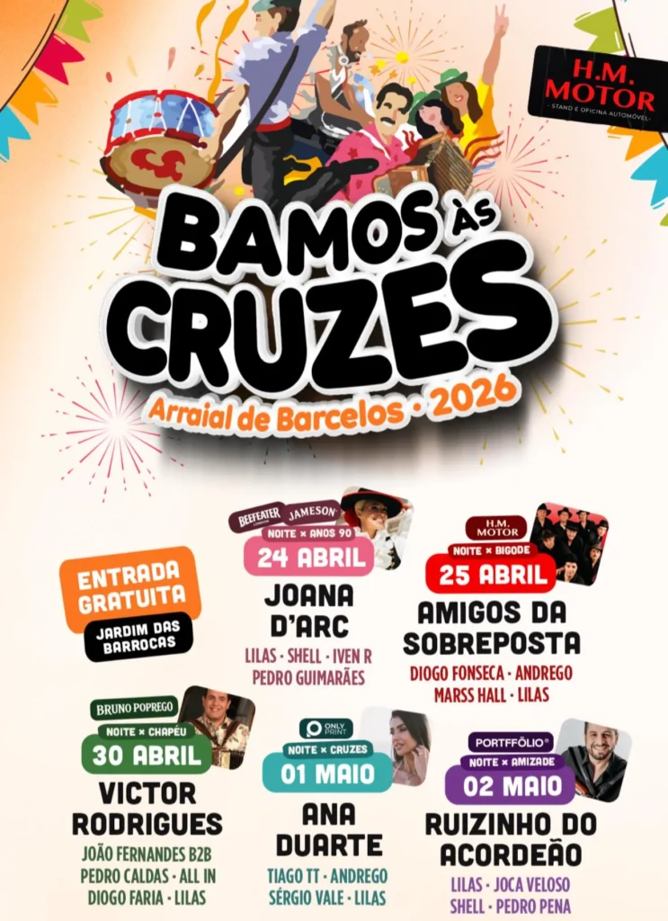 Bamos ás Cruzes 2026 em Barcelos
