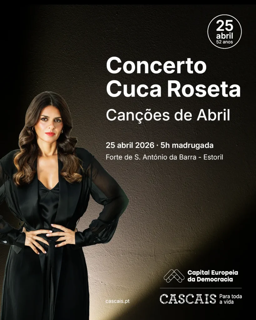 Concertos do 25 de Abril 2026 em Cascais