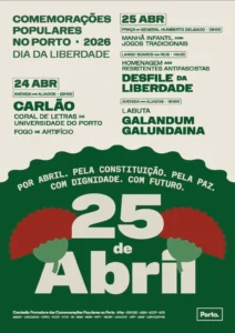 Concertos do 25 de Abril 2026 em Porto