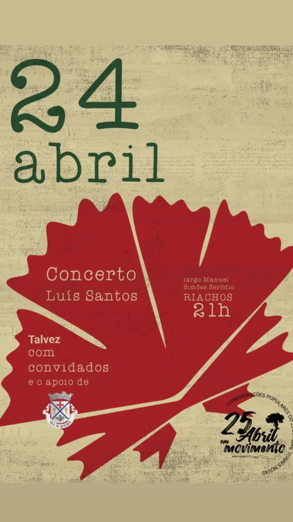 Concertos do 25 de Abril 2026 em Riachos