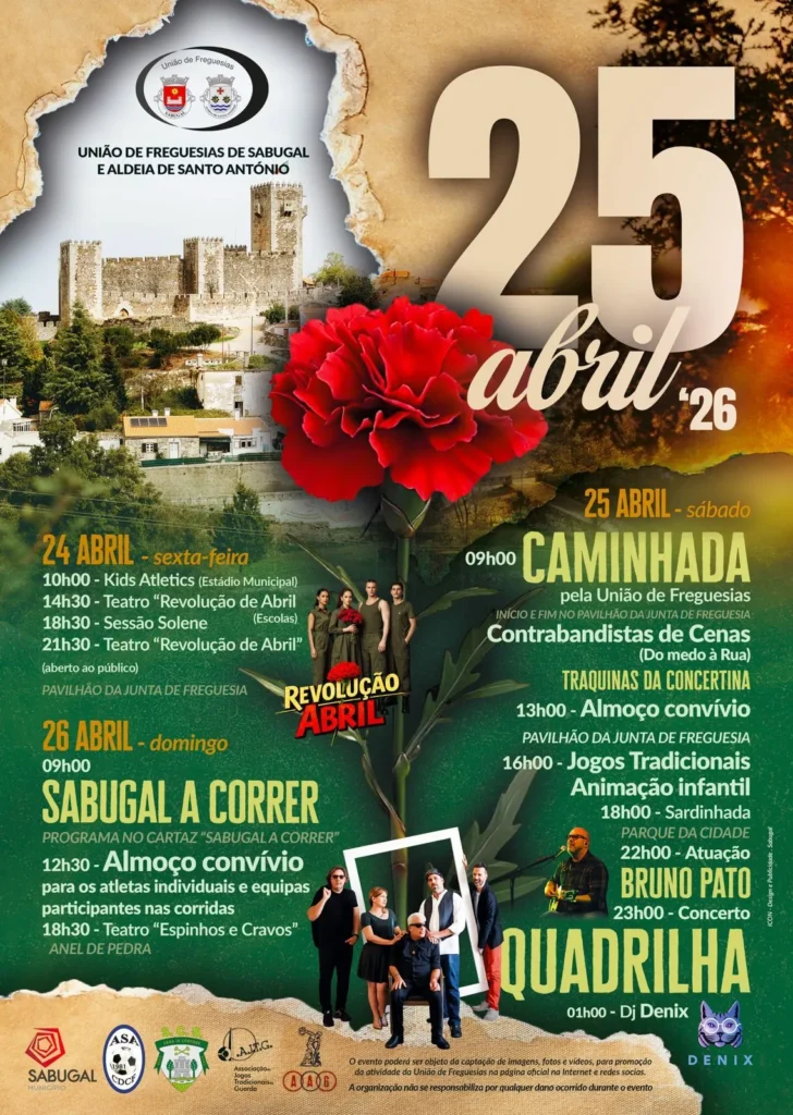 Concertos do 25 de Abril 2026 em Sabugal