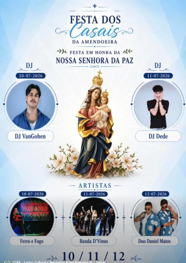 Festa dos Casais da Amendoeira (Senhora da Paz) 2026