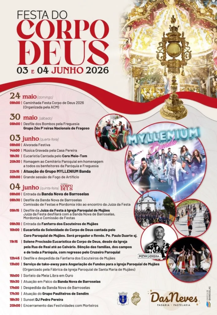 Festa do Corpo de Deus 2026 em Mujães