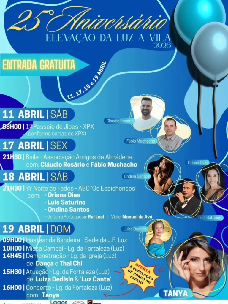 Festas da Vila da Luz, Lagos 2026