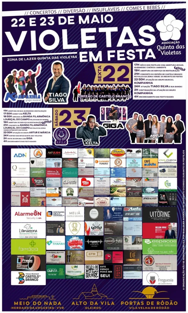 Festas da Quinta das Violetas, Castelo Branco 2026