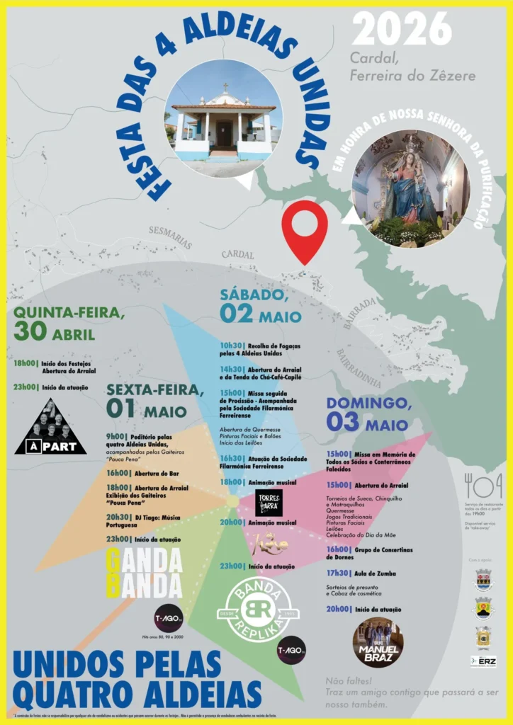 Festa de Cardal, Ferreira do Zêzere (4 Aldeias Unidas) 2026