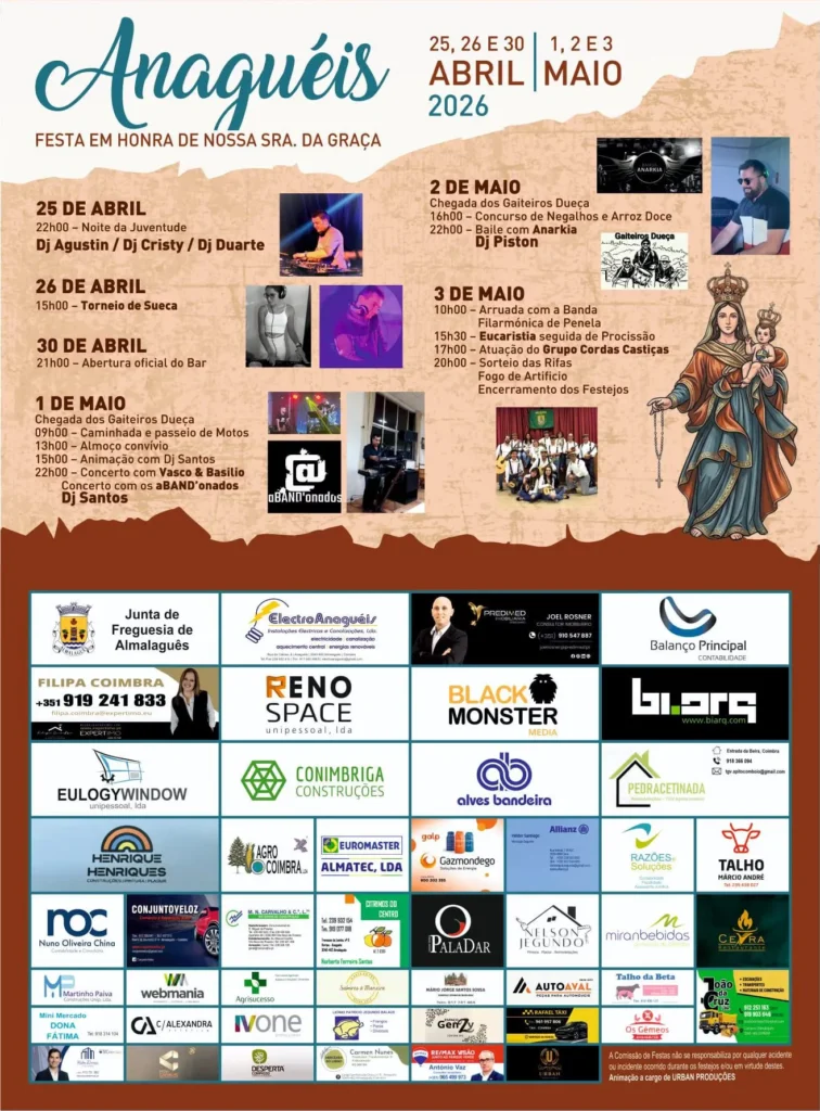 Festas de Anaguéis (Senhora da Graça) 2026