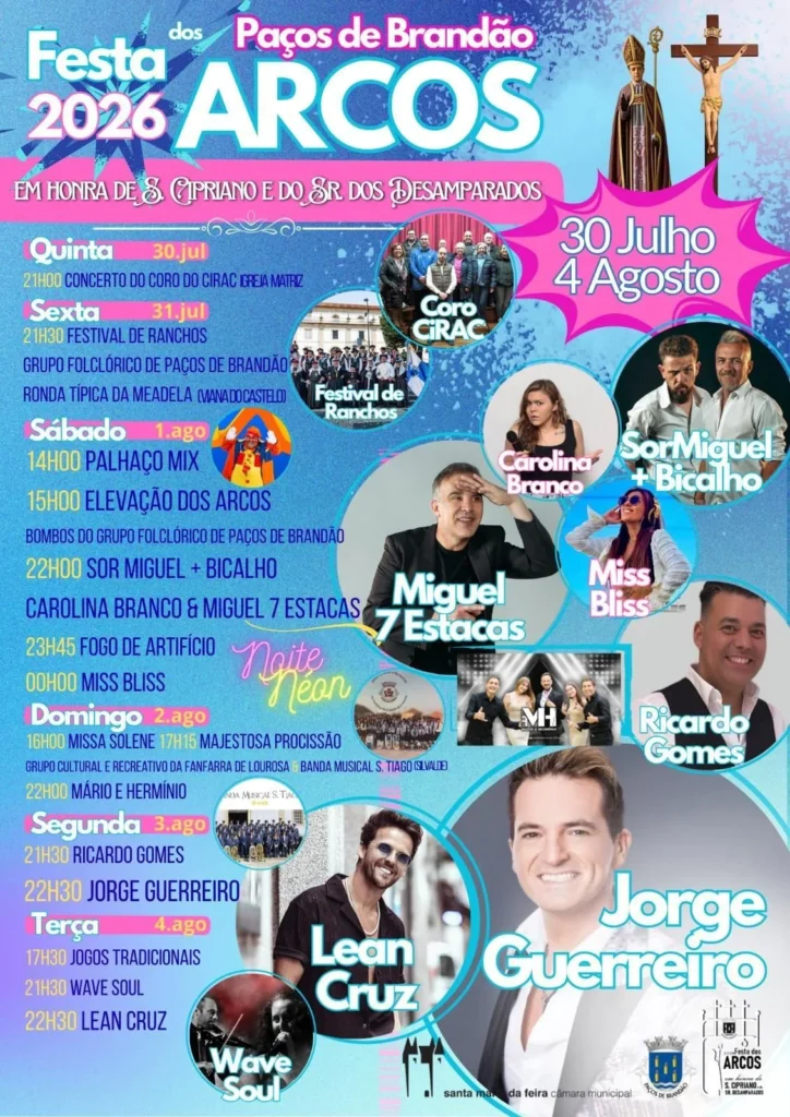 Festa dos Arcos 2026 em Paços de Brandão