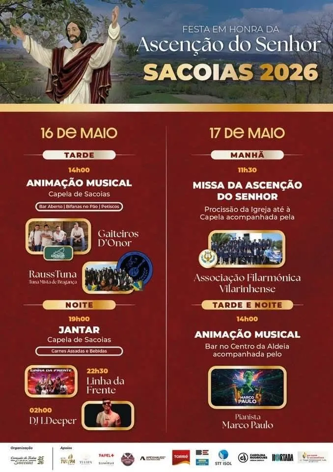 Festas de Sacoias (Ascensão) 2026