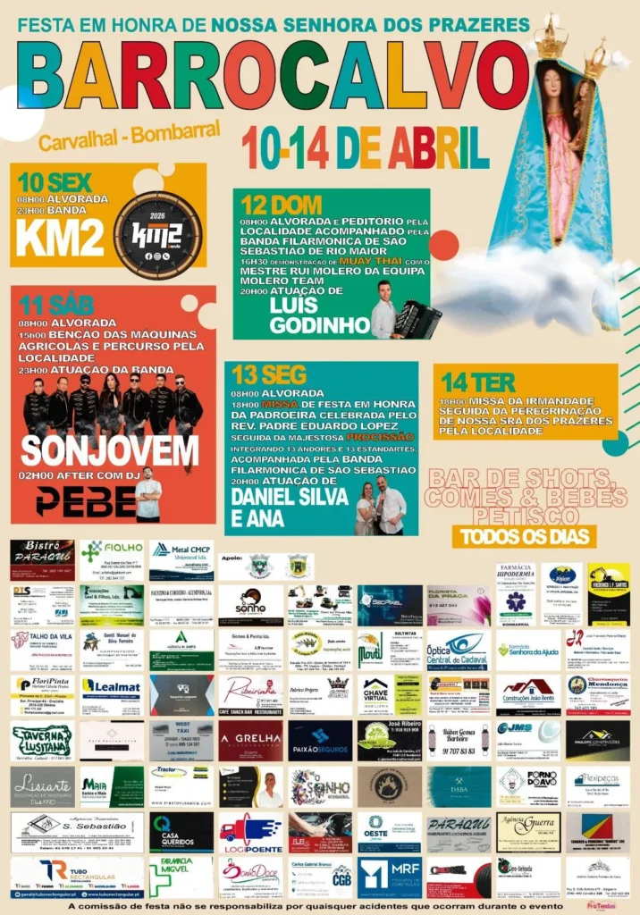 Festas de Barrocalvo (Senhora dos Prazeres) 2026