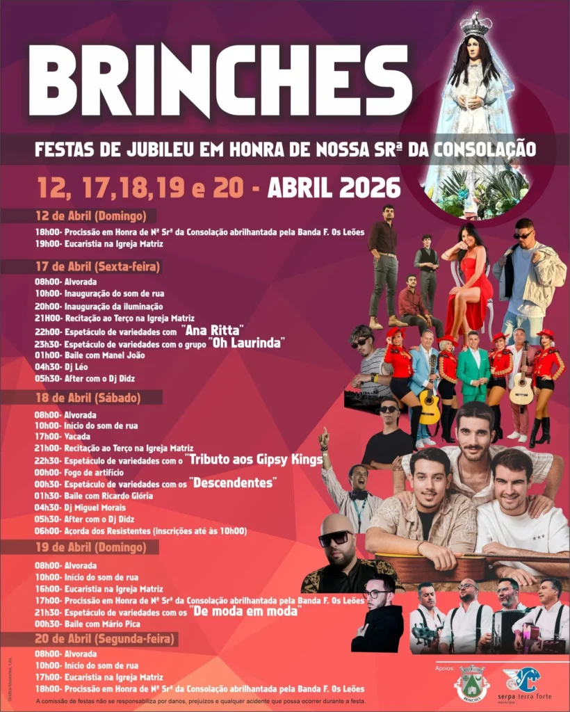 Festas de Brinches (Senhora da Consolação) 2026