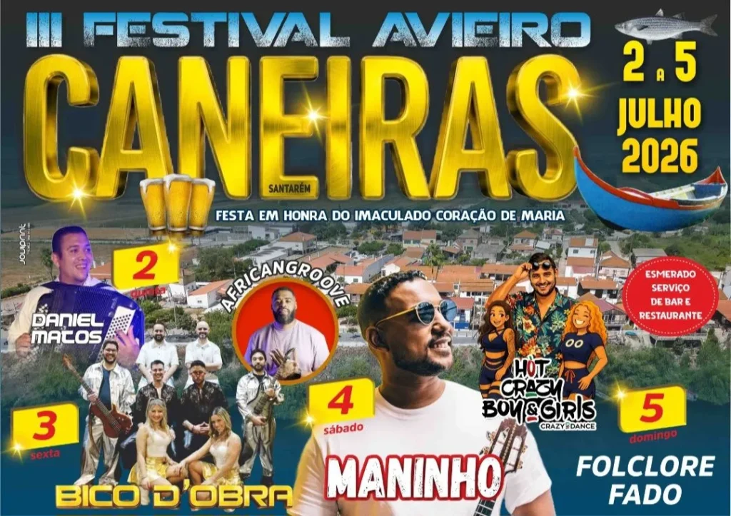 Festas de Caneiras (Imaculado Coração de Maria) 2026