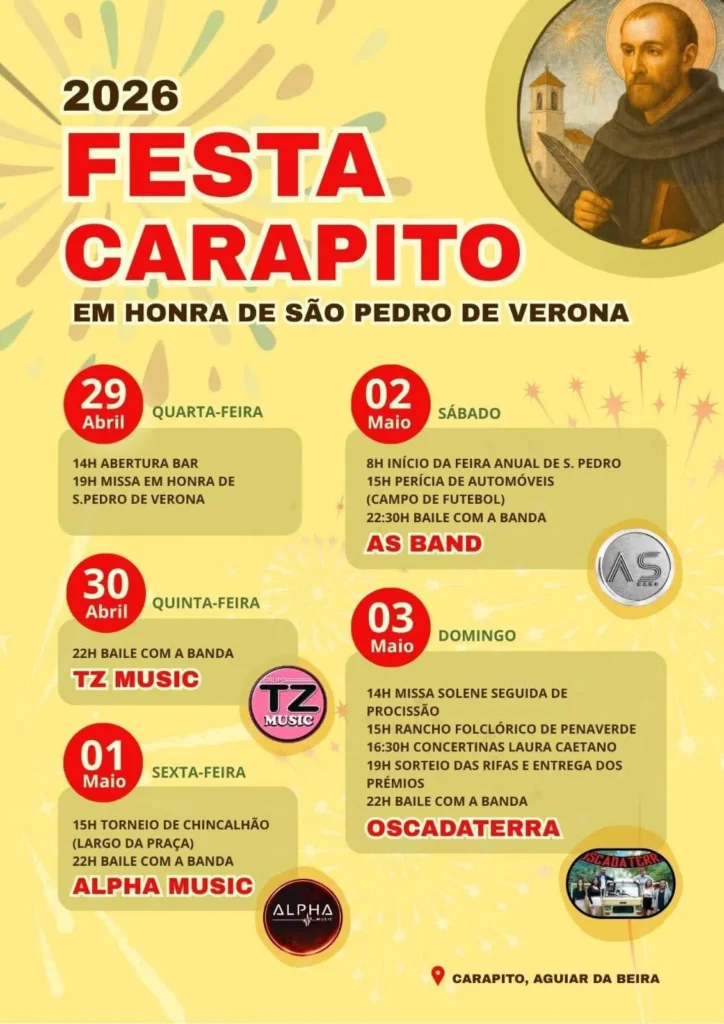 Festas de Carapito (São Pedro de Verona) 2026