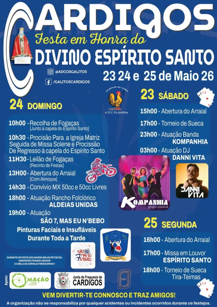 Festas de Cardigos (Divino Espírito Santo) 2026