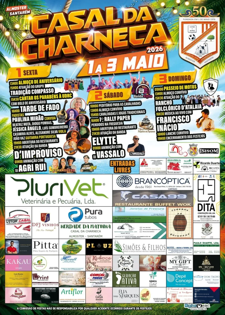 Festas de Casal da Charneca, Almoster 2026