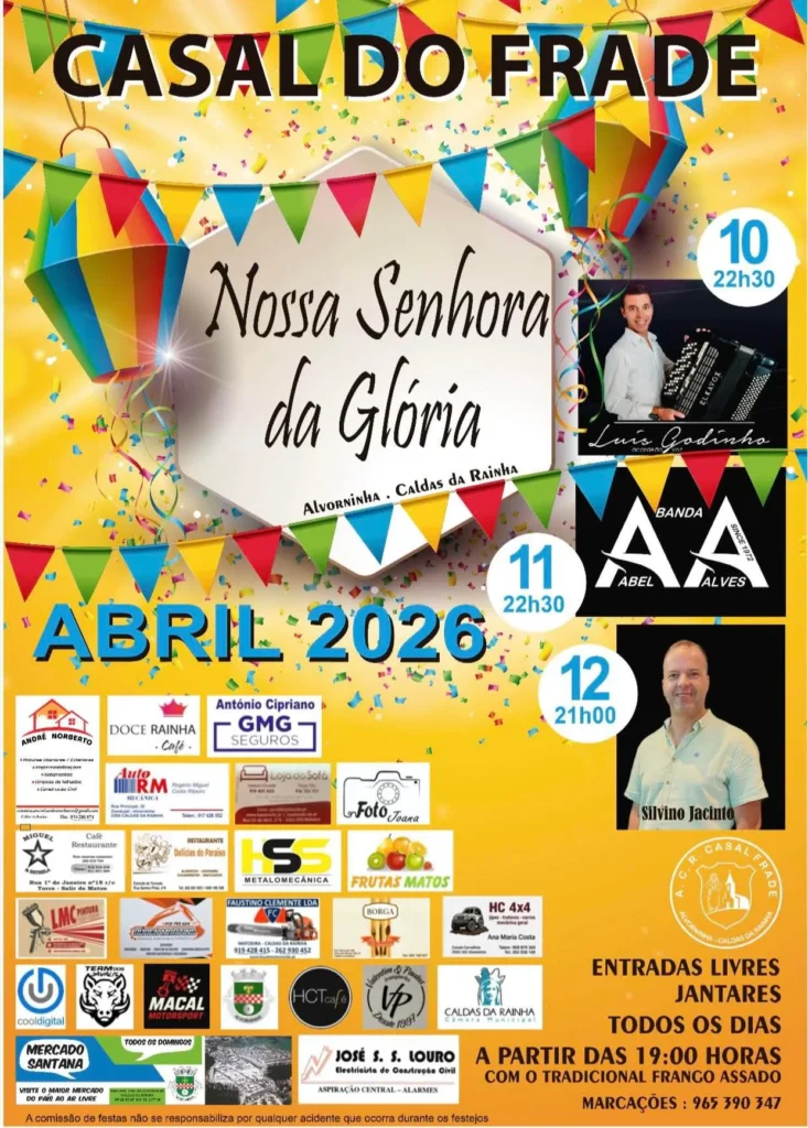 Festas de Casal do Frade (Senhora da Glória) 2026