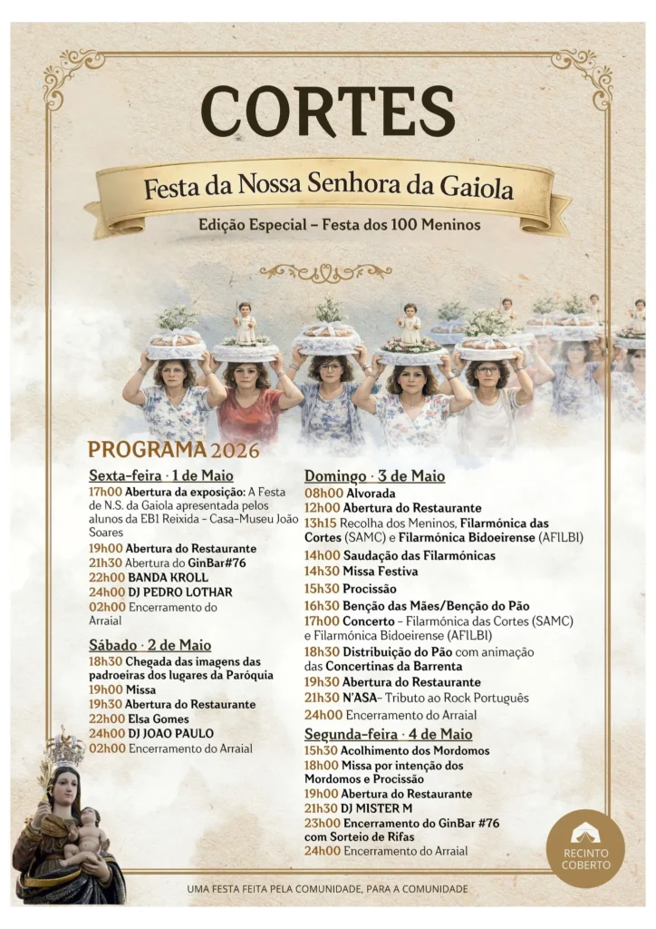 Festas de Cortes, Leiria (Senhora da Gaiola) 2026