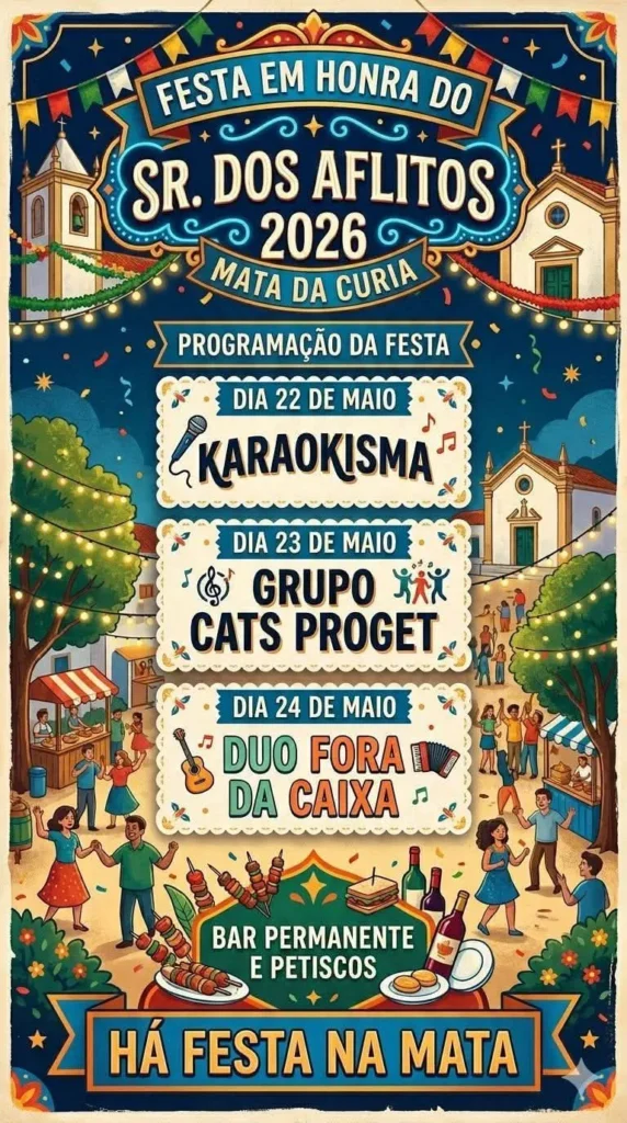 Festas da Curia (Senhor dos Aflitos) 2026