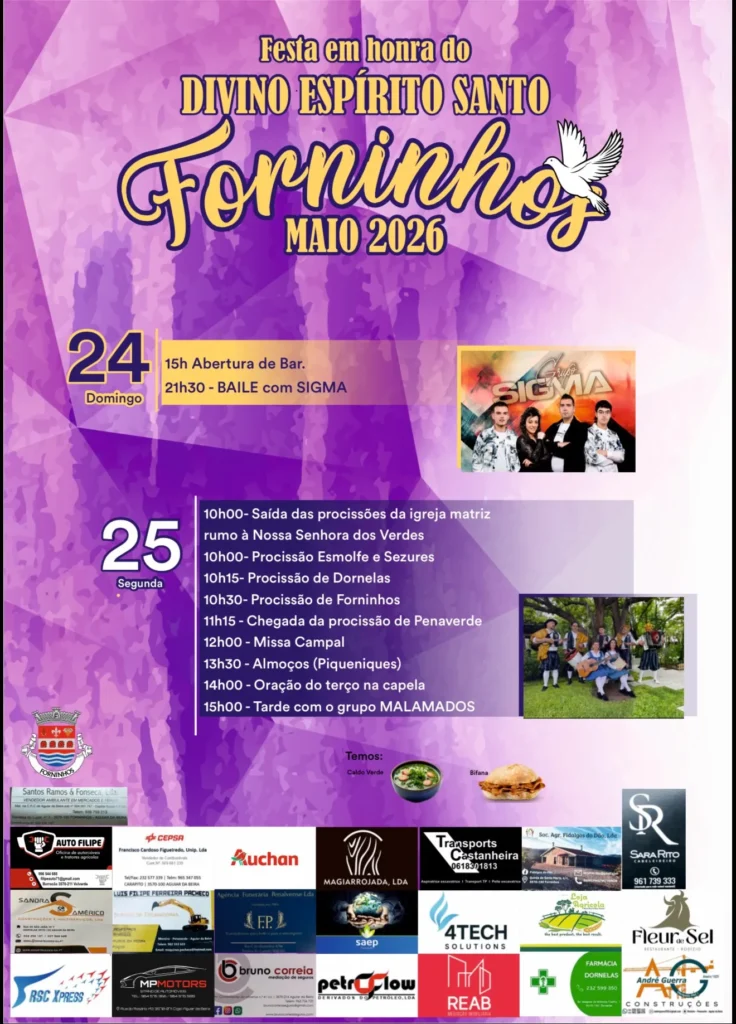 Festas de Forninhos (Divino Espírito Santo) 2026