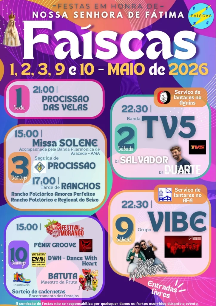 Festas de Faíscas (Senhora de Fátima) 2026