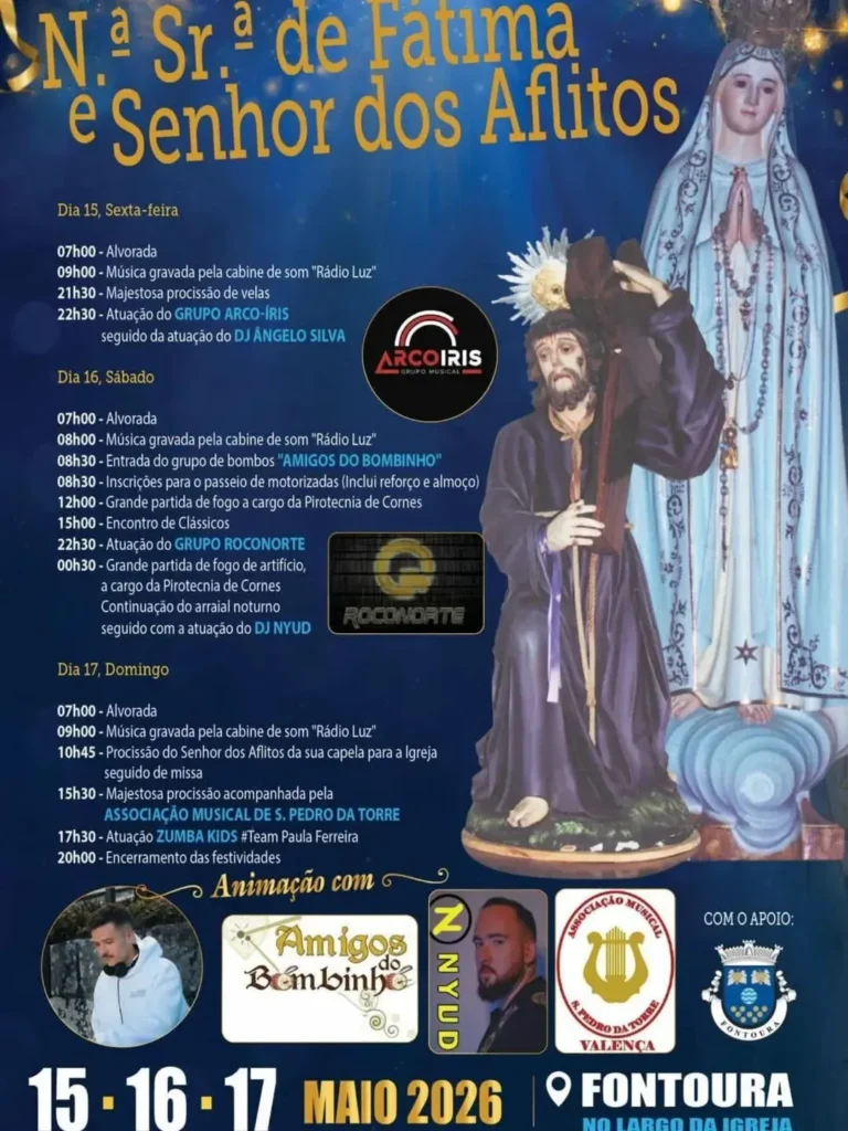 Festas de Fontoura (Senhora de Fátima) 2026