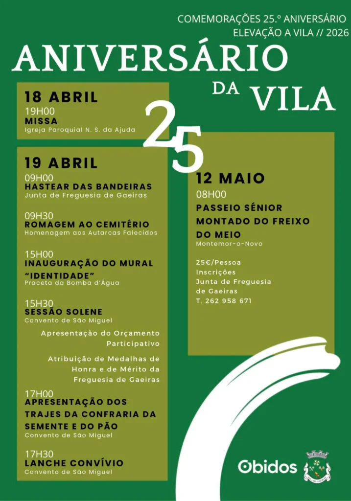 Festas de Gaeiras, Óbidos 2026