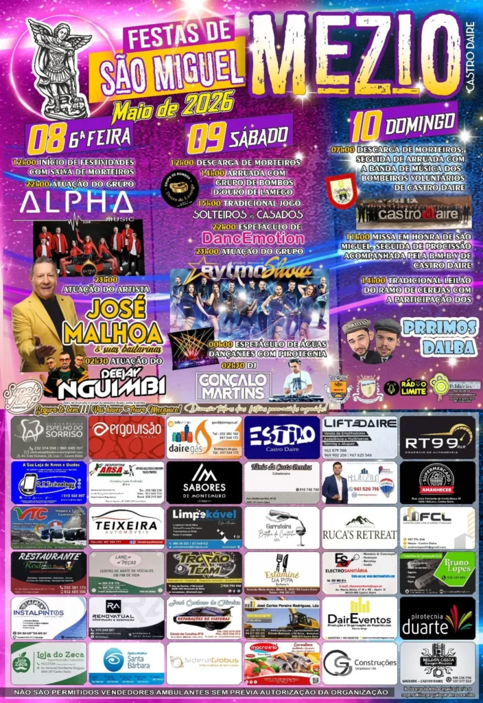Festas de Mezio, Castro Daire (São Miguel) 2026