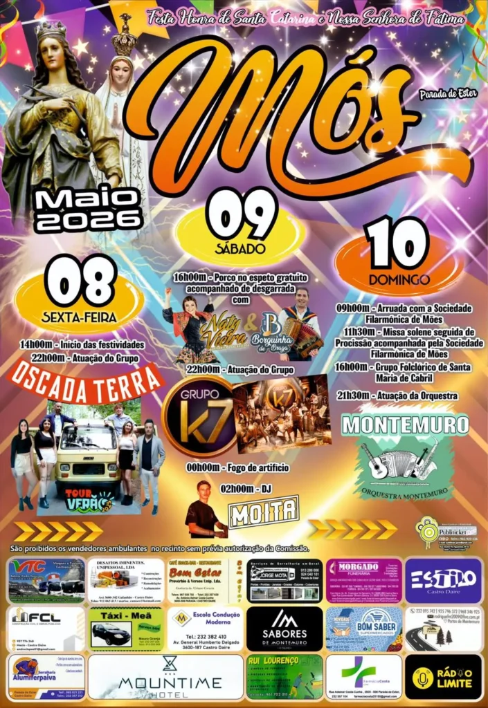 Festas de Mós, Parada de Ester (Santa Catarina) 2026