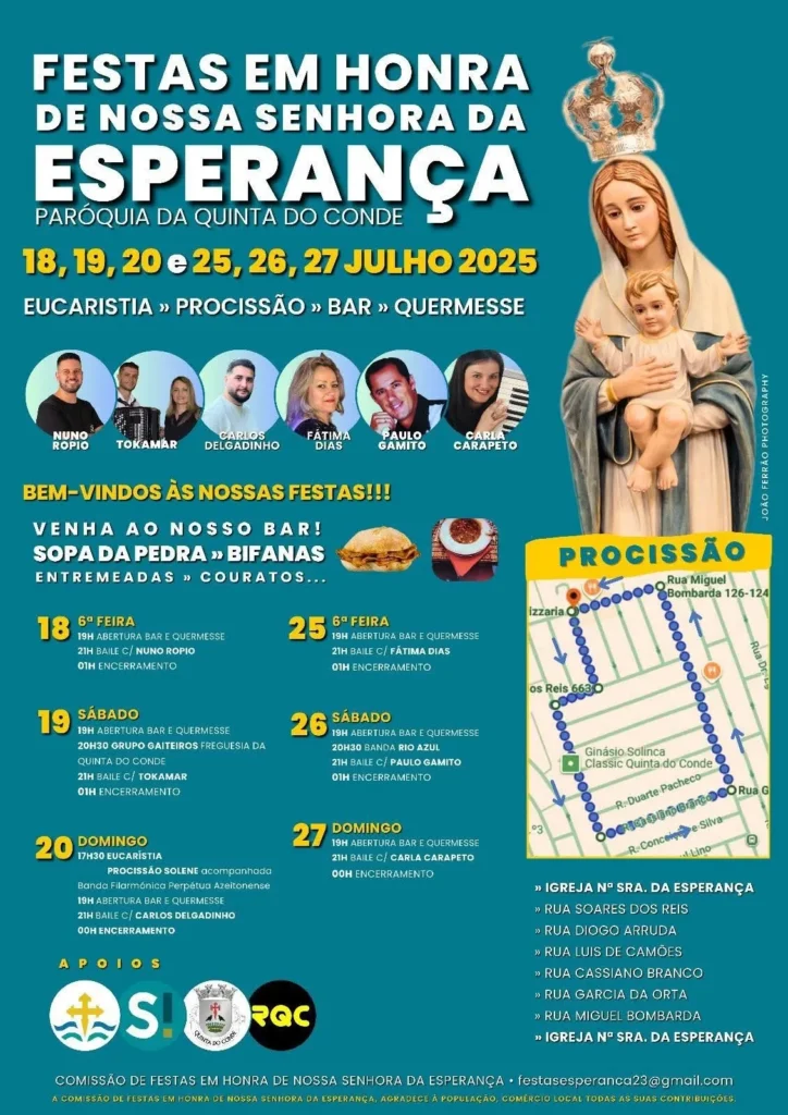 Festas da Quinta do Conde (Senhora da Esperança) 2026
