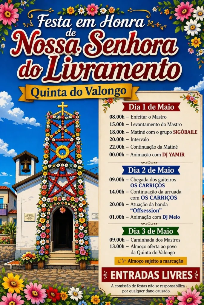 Festas de Quinta do Valongo (Senhora do Livramento) 2026