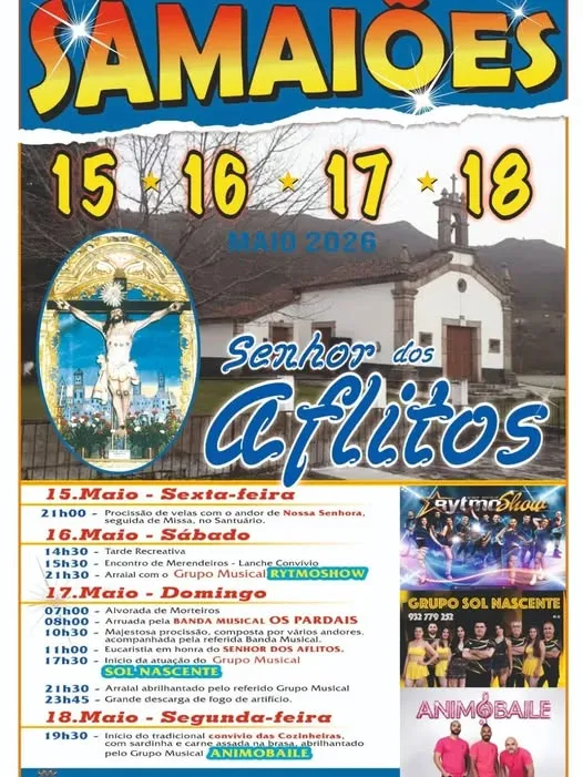 Festas de Samaiões (Senhor dos Aflitos) 2026